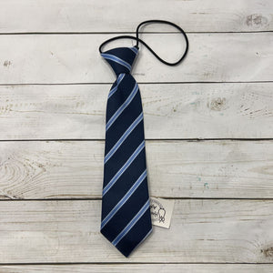 Navy Striped Tie