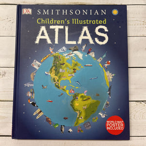 Used Book - The Smithsonian Children's Illustrated Atlas *no poster