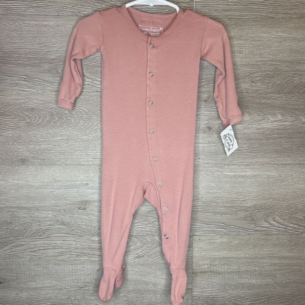 3-6M: Organic Dusty Rose Pajamas