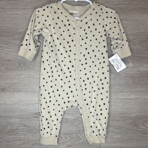 3M: Beige Spotted Romper