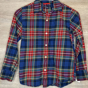 8: Red + Navy Plaid Flannel