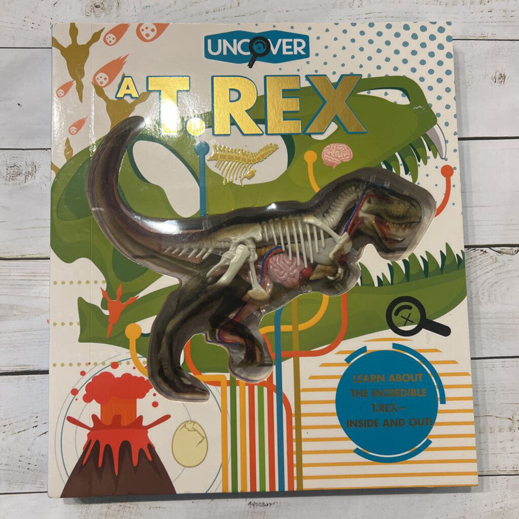 NEW Uncover T-Rex Activity Book