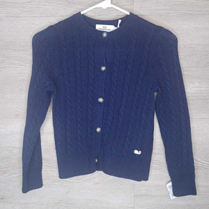 10-12: NWT Navy Cable Knit Button-Up Cardigan