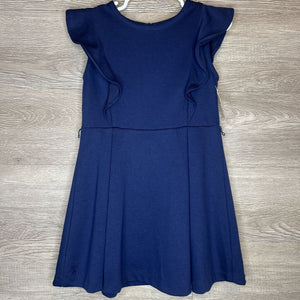 4: Navy Flutter Shoulder Dress *no belt