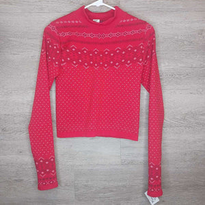 10: NWT Red Nordic Poinsettia Mock Neck Sweater *retail $50