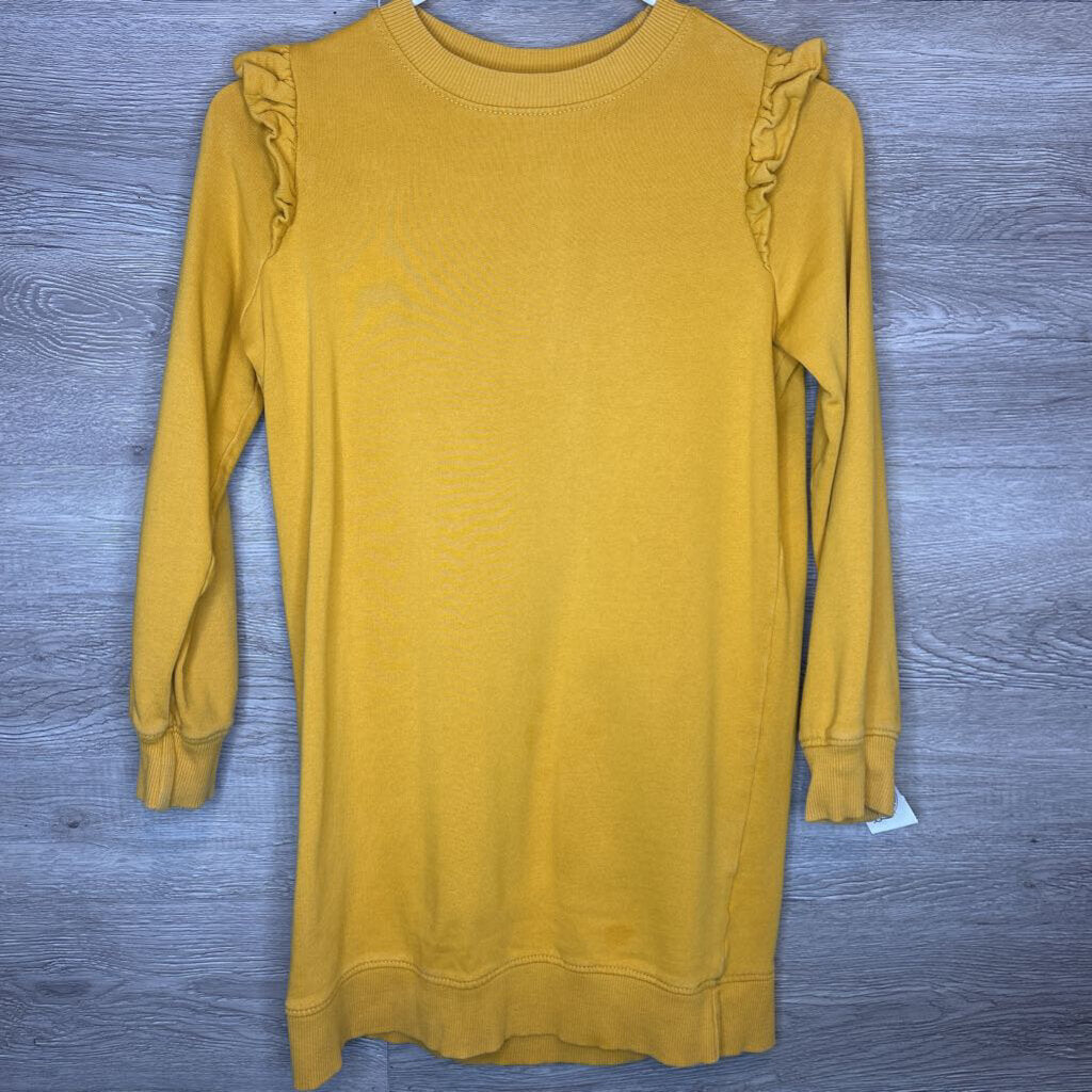 8: Mustard L/S Sweatshirt Dress *reduced