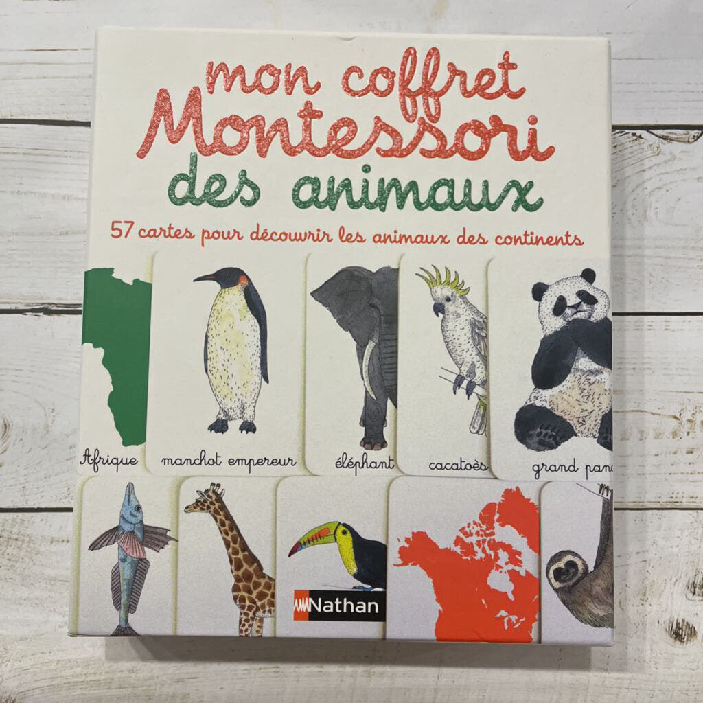 NEW Nathan Montessori Animal Cards in French