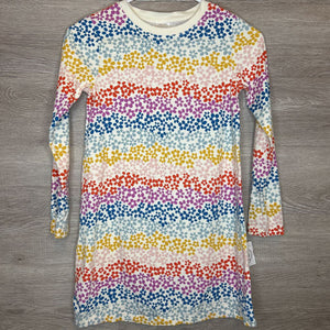 8: Cream Rainbow Floral L/S Dress