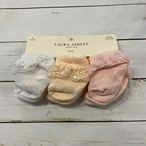 0-6M: NEW 6pk Dainty Lace Socks