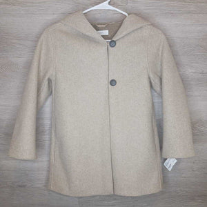 8: Beige Heather Wool Hooded Overcoat