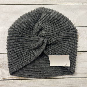 2-4T: Grey Turban Knit Hat