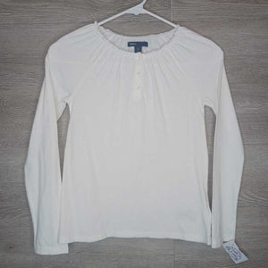 8: Cream Henley L/S Top