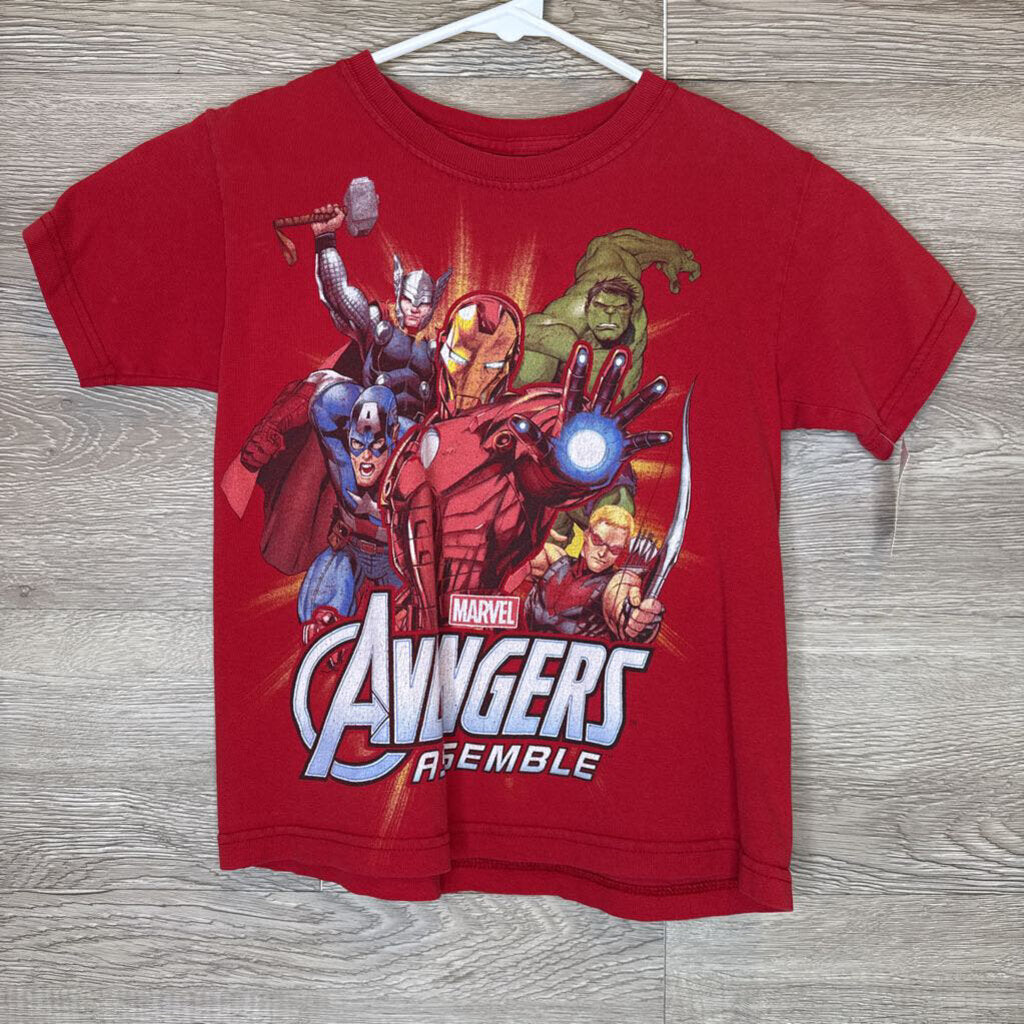 6: Red Avenger Character Print Tee