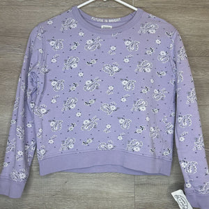 14: Lavender Floral + Paisley Sweatshirt