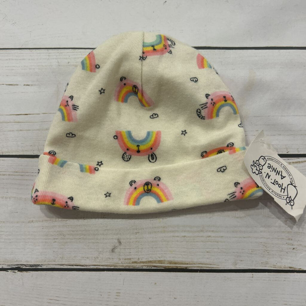 Rainbow Animal Print Infant Hat