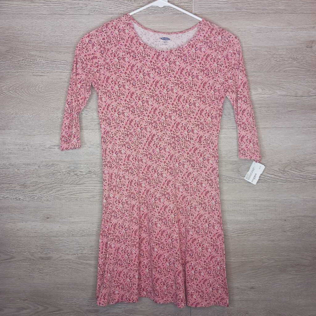 10/12: Dusty Pink + Maroon Floral L/S Dress