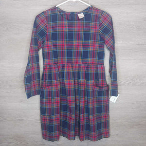 10: Navy Plaid L/S Dress