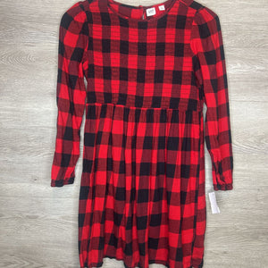 12: Buffalo Plaid mocked L/S Dress