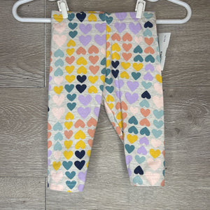 3M: Grey Heart Print Pants
