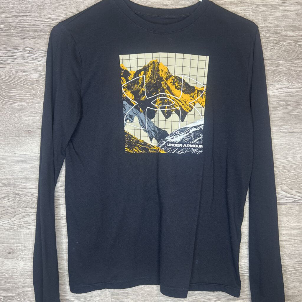 12-14: Black Mountainscape L/S Top