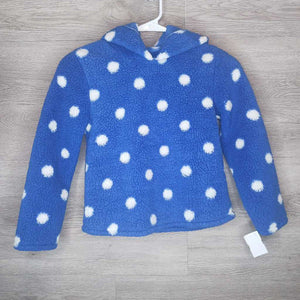 7: Blue Polka Dot Sherpa Hoodie