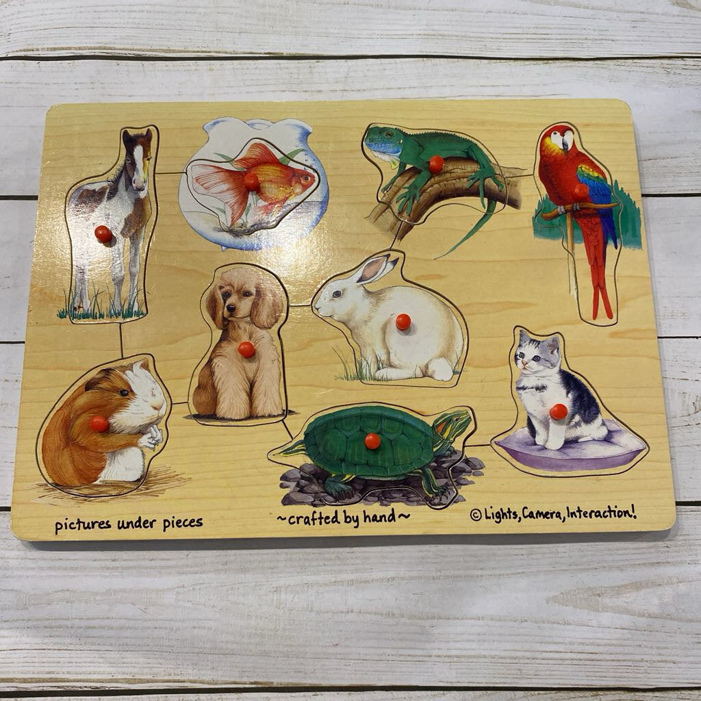 Melissa & Doug Animal Peg Puzzle