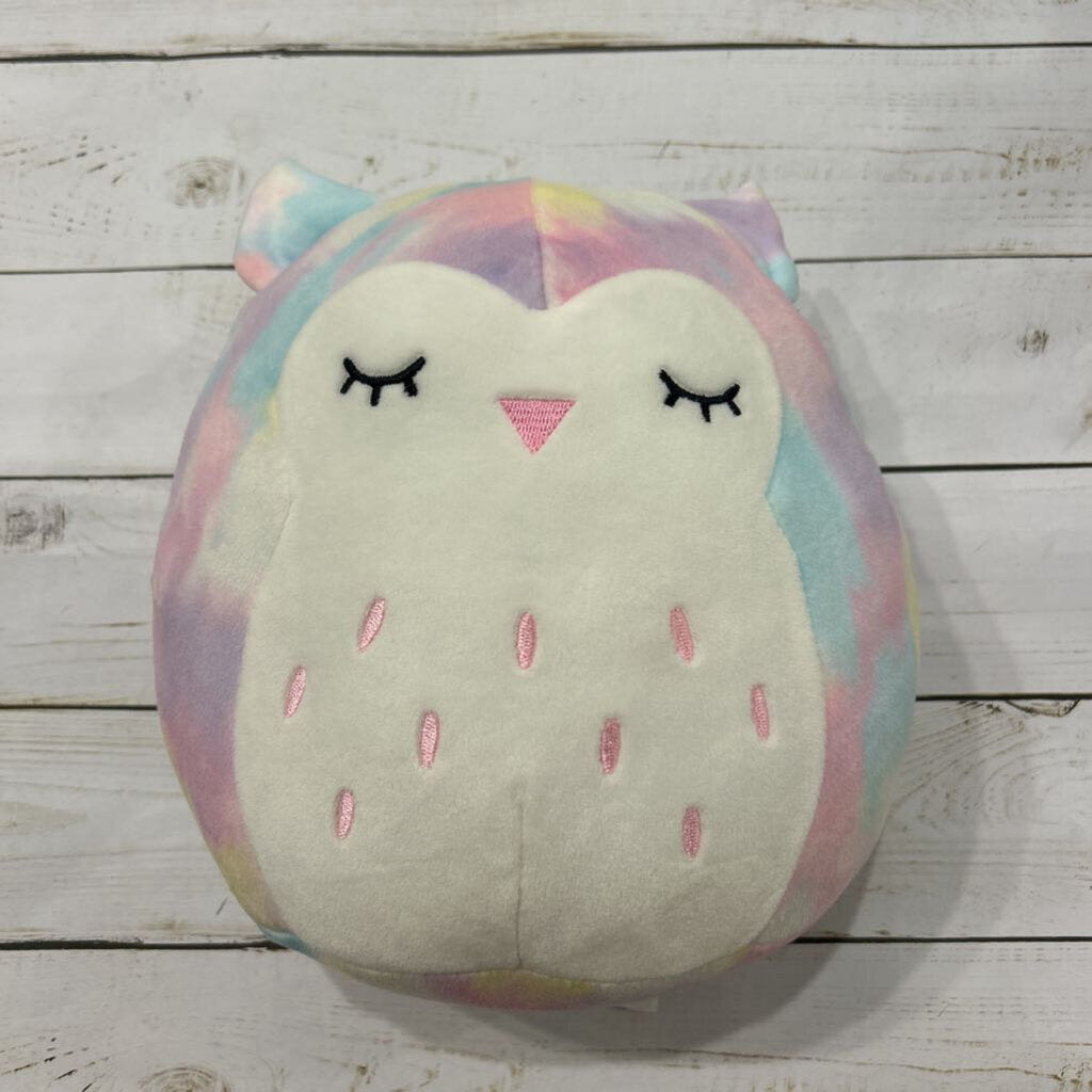 Lesedi Owl Tie-Dye Rainbow Squishmallow