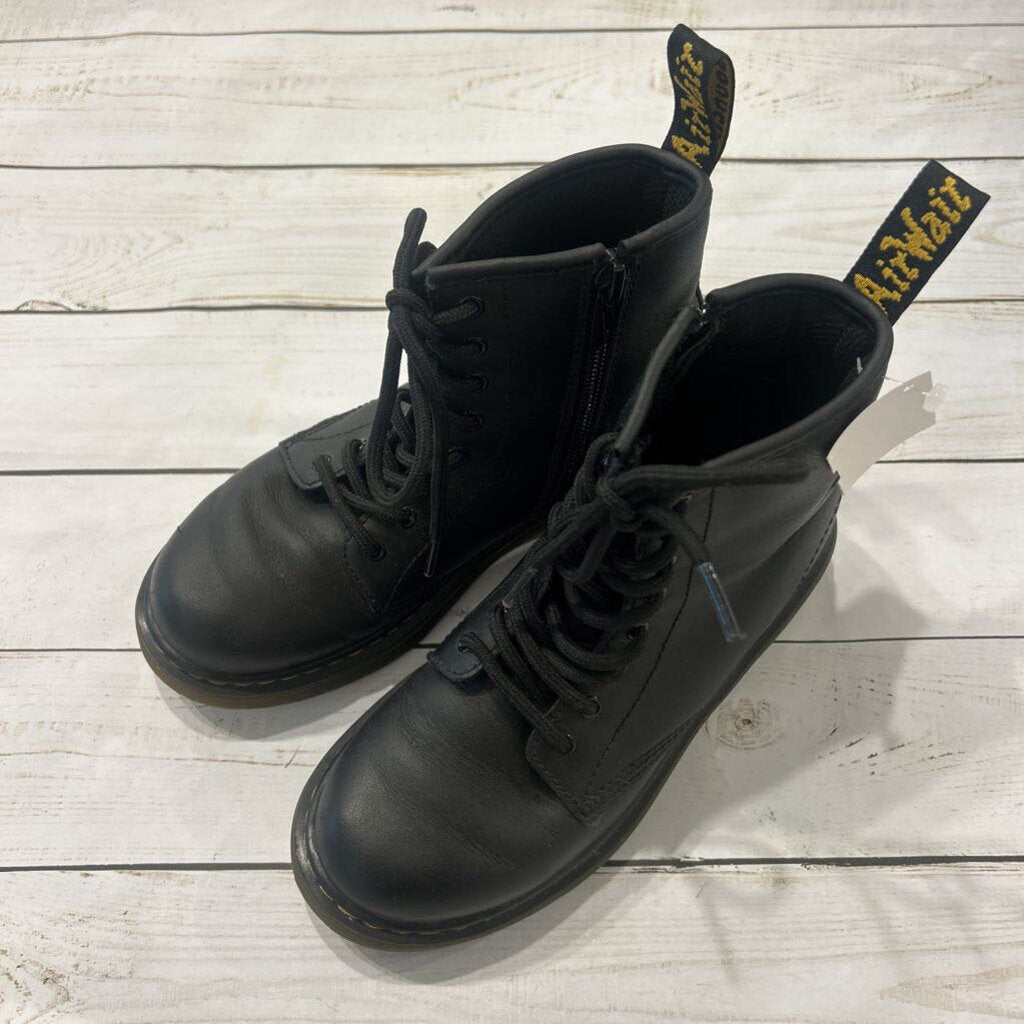 Size 2: Black Matte 8 Eye Boots