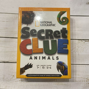 NEW National Geographic Secret Clue Animals