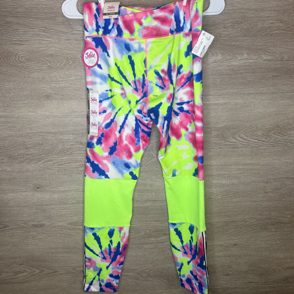 16: NWT Bright Tie Dye Athletic Leggings