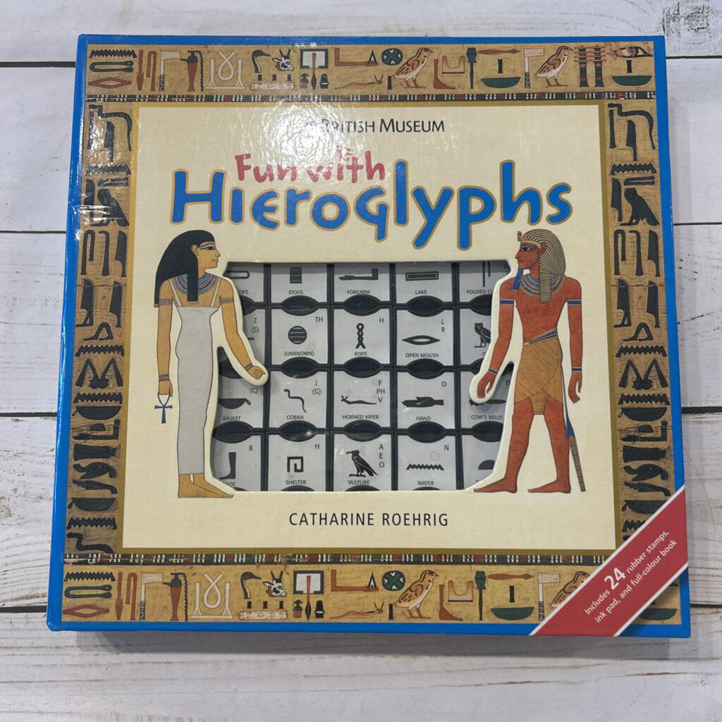 Fun w/ Hieroglyphs Book + Stamp Set