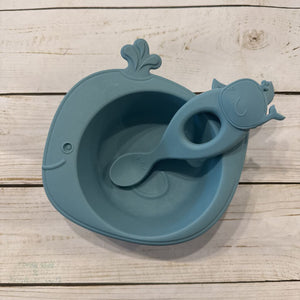 Silicone Whale Bowl + Spoon