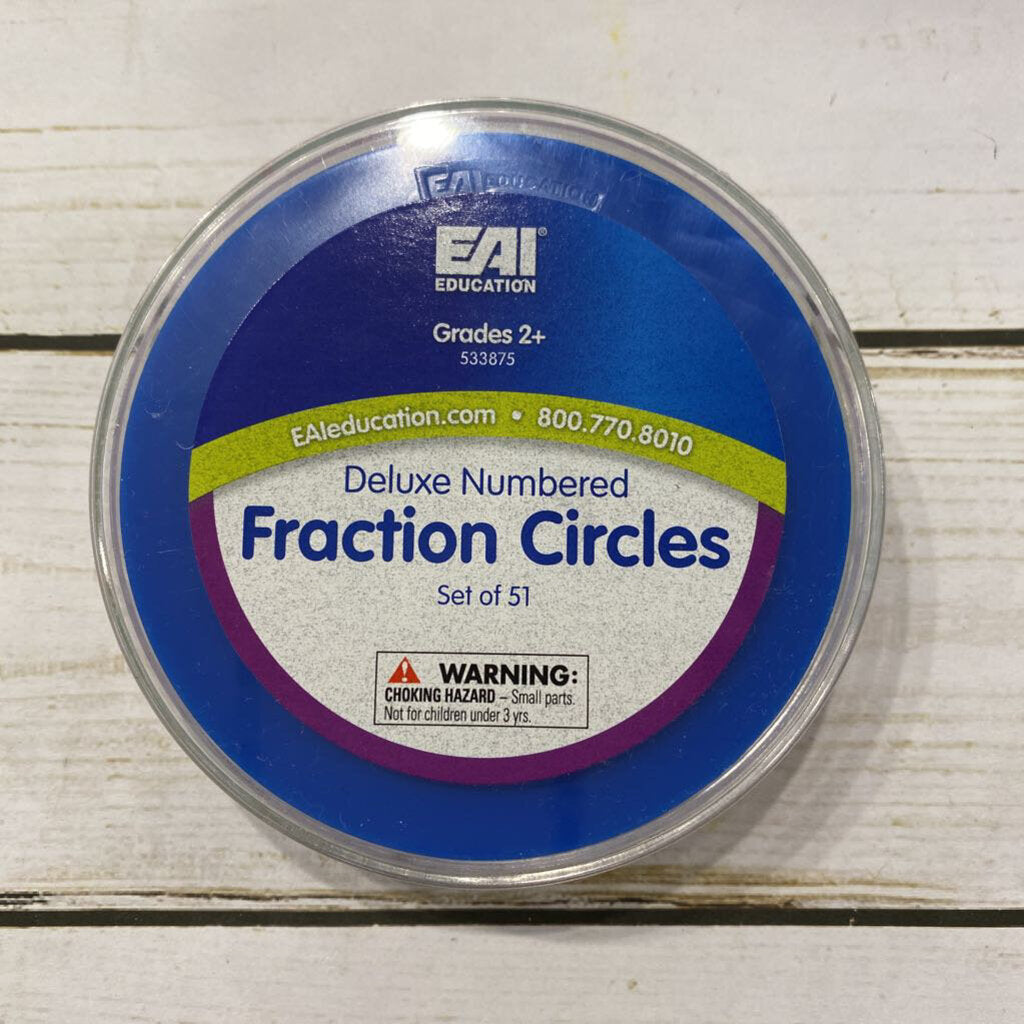 Deluxe Numbered Fraction Circles