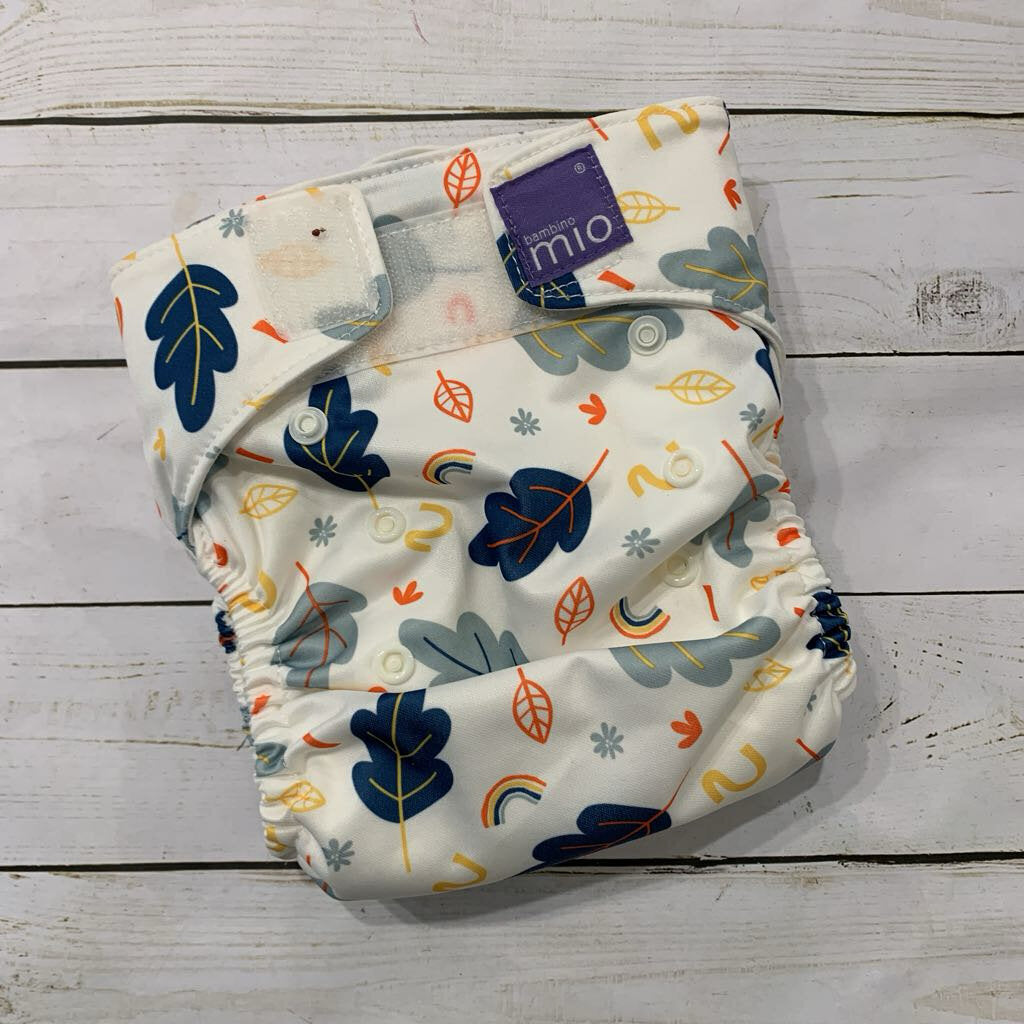 OS: Mio Cloth Diaper w/ Insert - Leaf Print