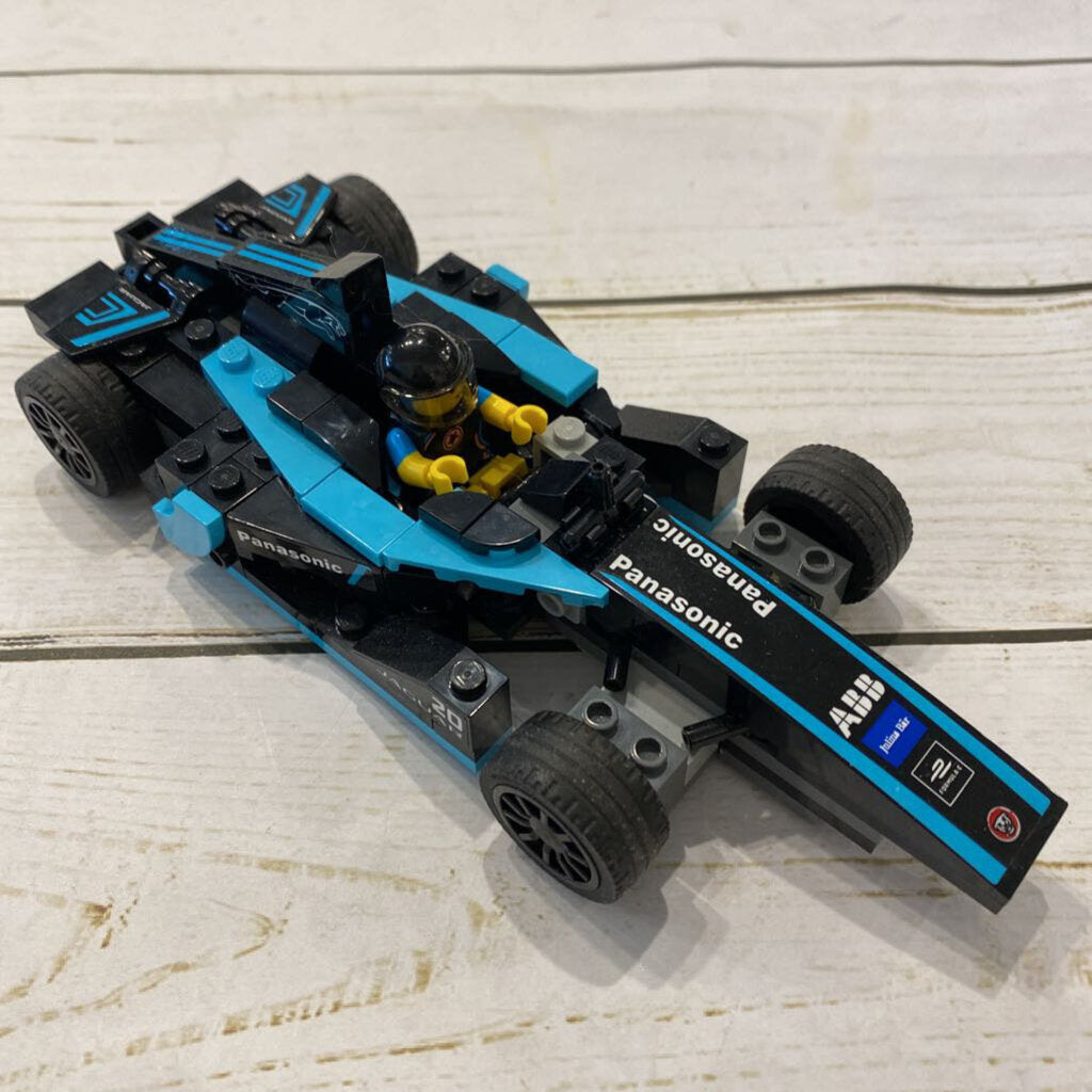 Lego Race Car w/ Female Driver *as is
