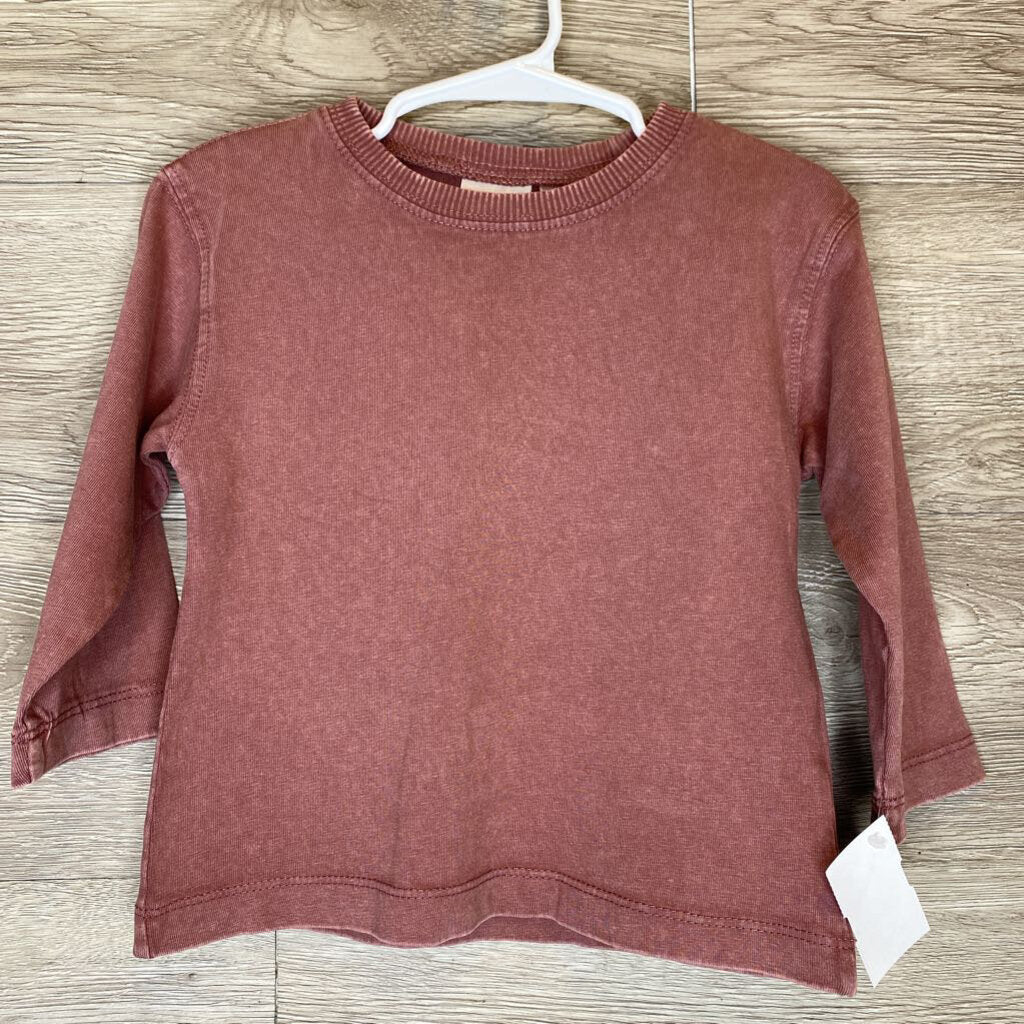 12-18M: NWT Maroon Wash L/S Top