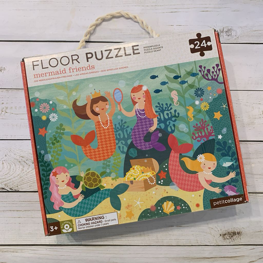 petite collage Mermaid Friends 24pc Floor Puzzle