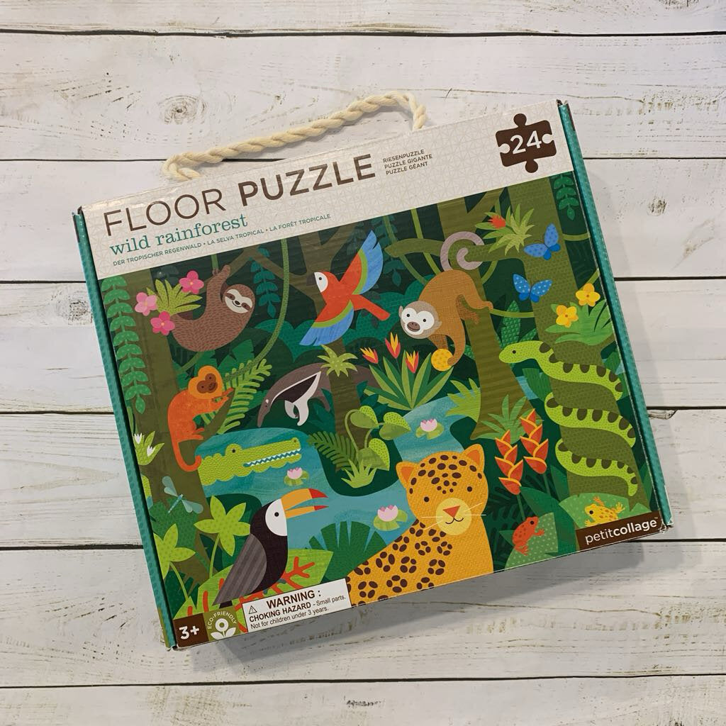 petite collage Wild Rainforest 24pc Floor Puzzle