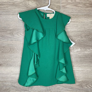 18M: Green Flutter Dress w/ Bloomers