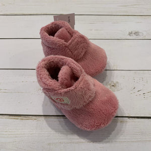 Size 1: Pink Plush Slippers
