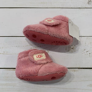 Size 1: Pink Plush Slippers