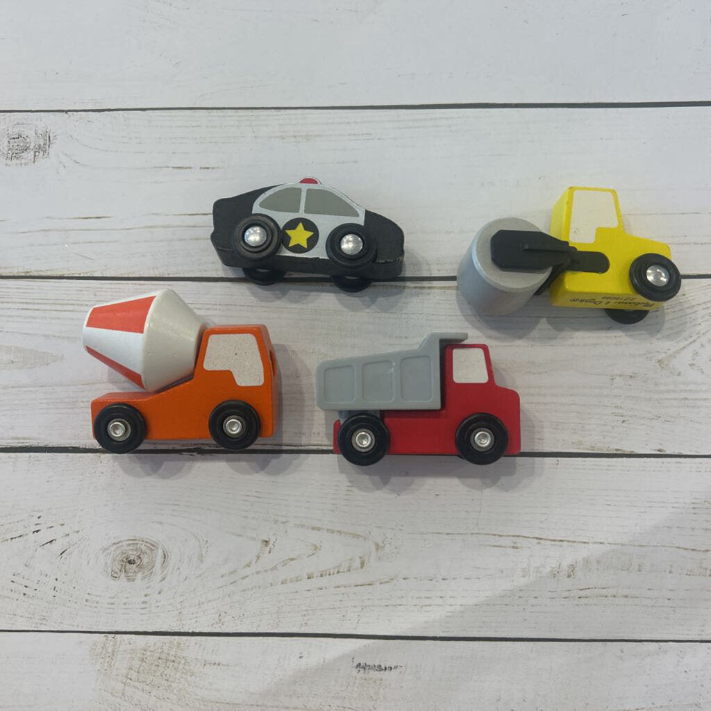 Melissa & Doug Wooden City Vehicle 4 Set