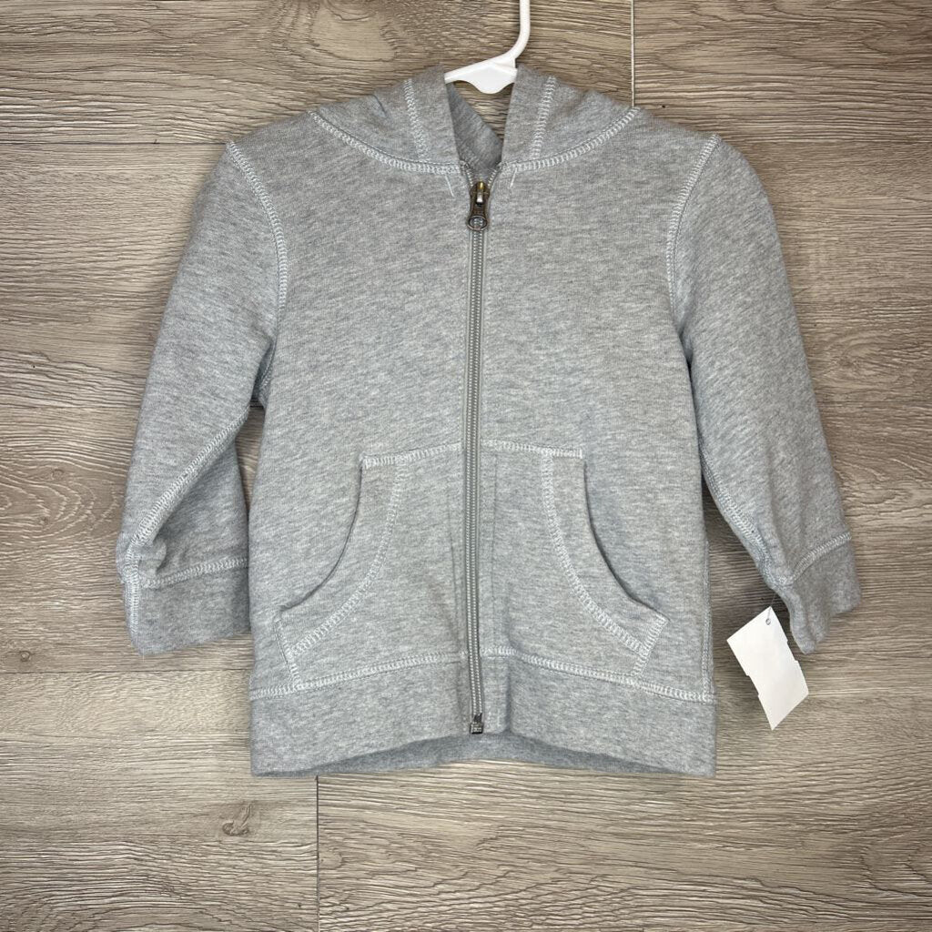 2T: Grey Zip-Up Hoodie