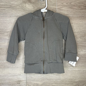 2T: Grey Zip-Up Hoodie