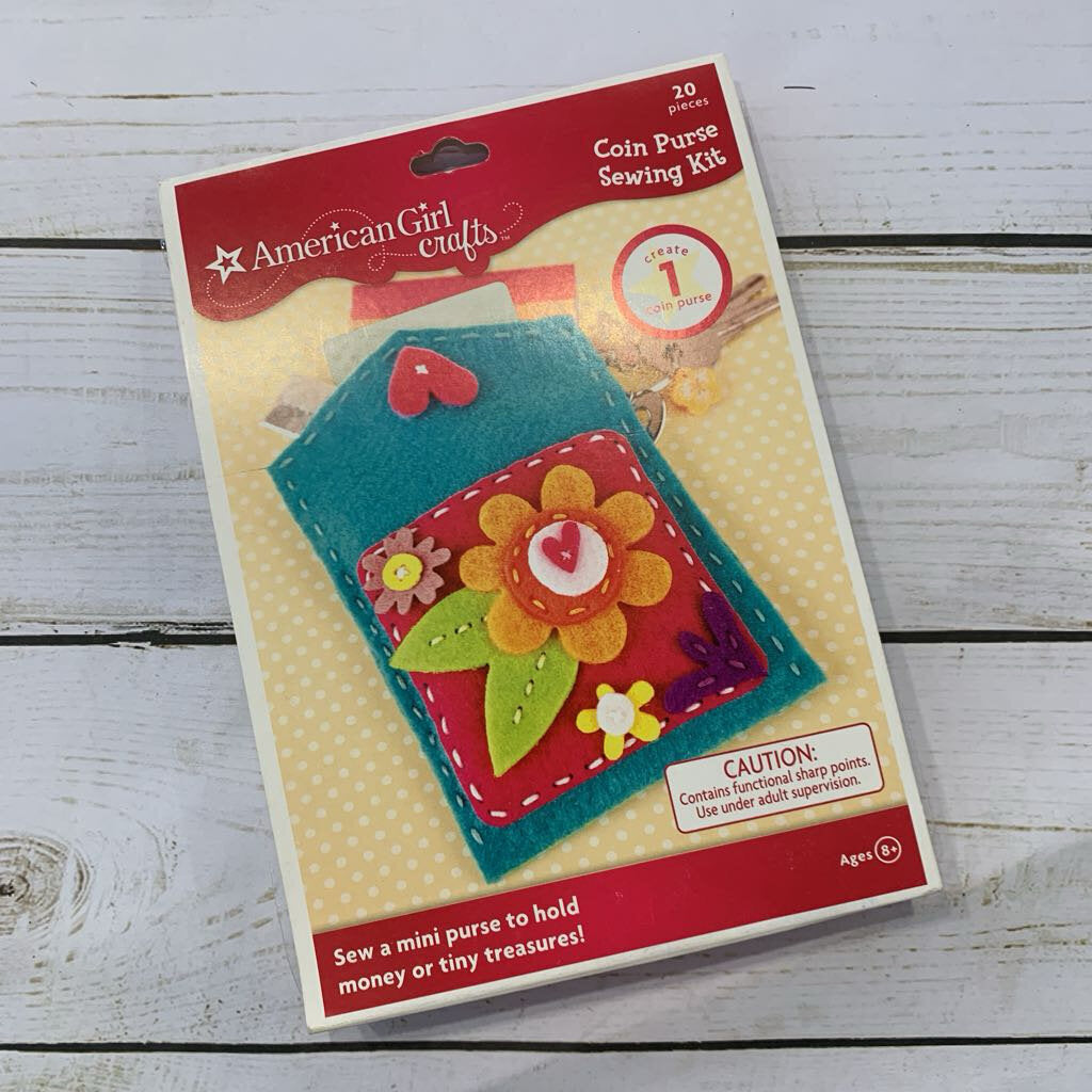 NEW American Girl Coin Purse Sewing Kit