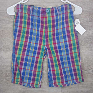 8: NWT Purple Tone Plaid Cargo Shorts