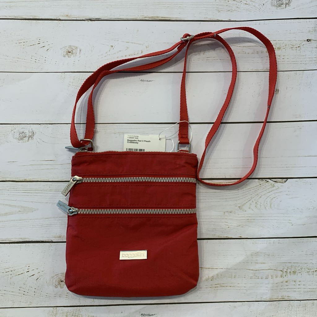 Baggallini Red 3 Pouch Crossbody