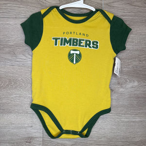 18M: Mustard + Green Timbers Onesie