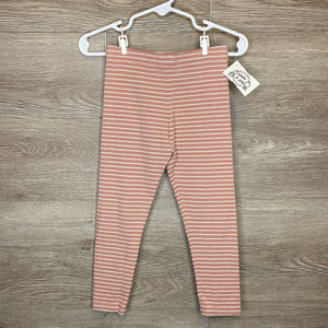 24M: Dusty Pink Stripped Leggings