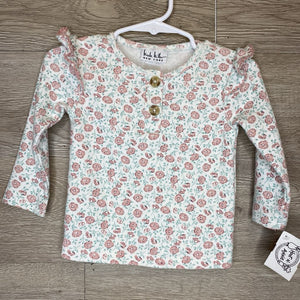 18M: Soft Floral L/S Henley